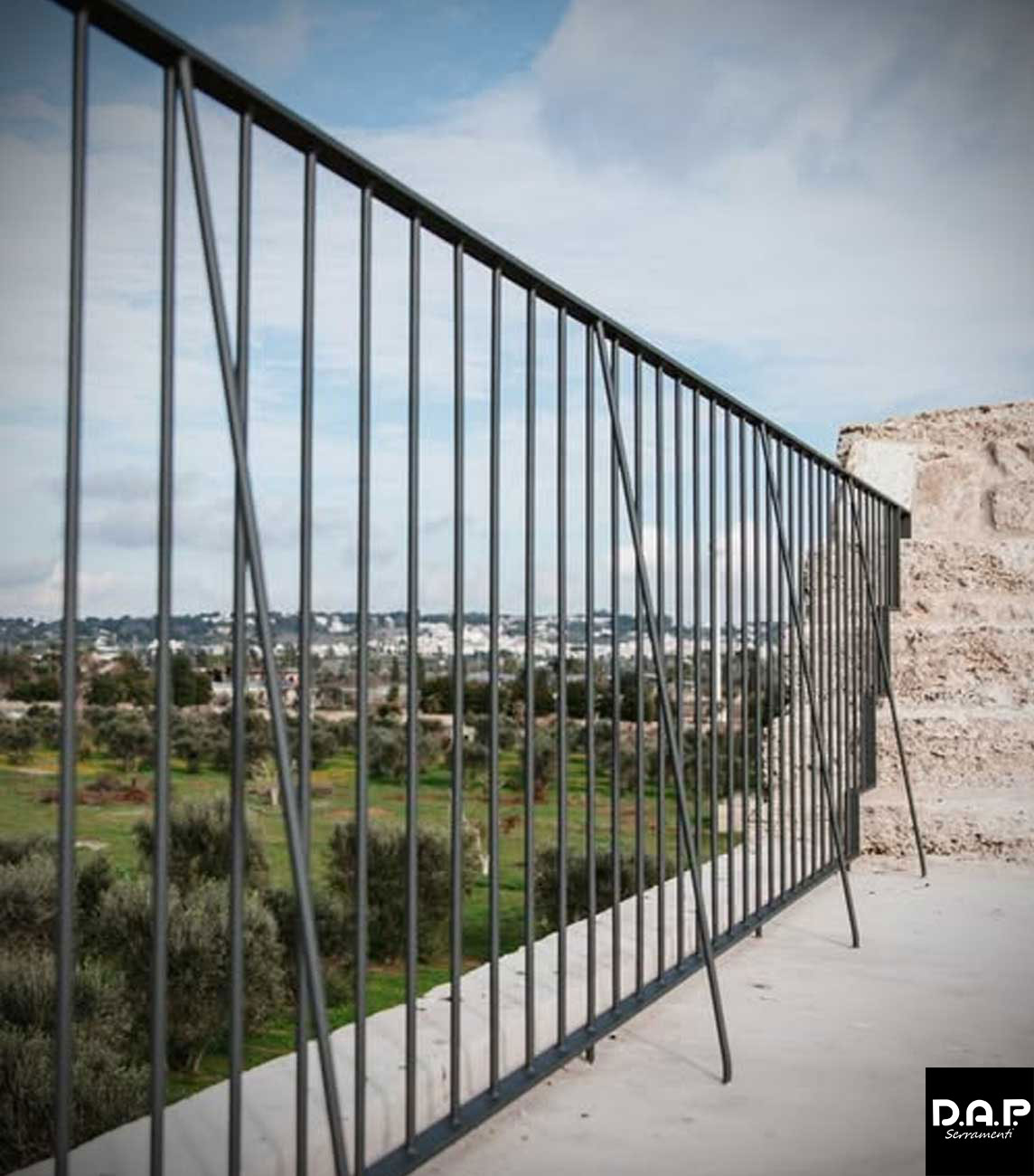 Ringhiera in ferro battuto